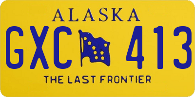 AK license plate GXC413