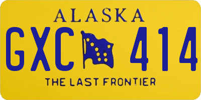 AK license plate GXC414