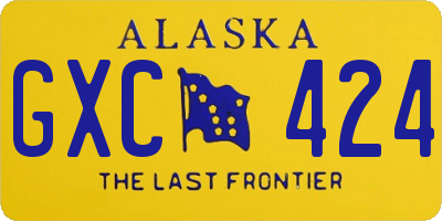 AK license plate GXC424