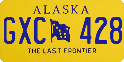 AK license plate GXC428