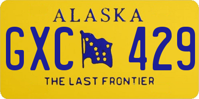 AK license plate GXC429