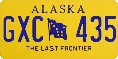 AK license plate GXC435