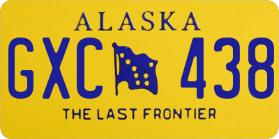 AK license plate GXC438