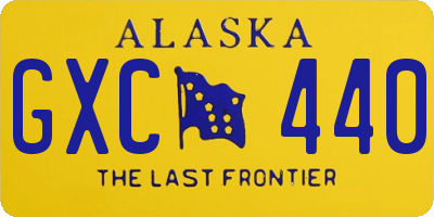 AK license plate GXC440