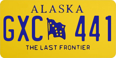 AK license plate GXC441