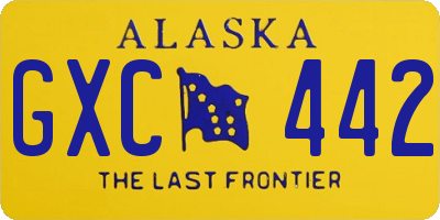 AK license plate GXC442