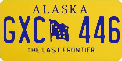 AK license plate GXC446