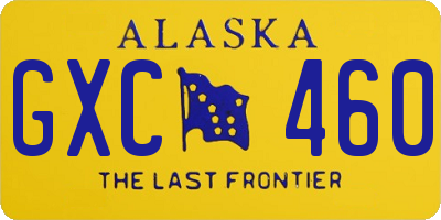 AK license plate GXC460