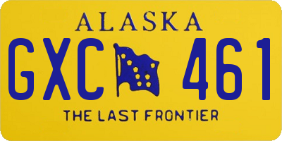 AK license plate GXC461