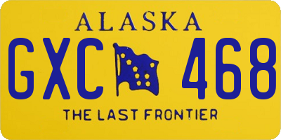 AK license plate GXC468