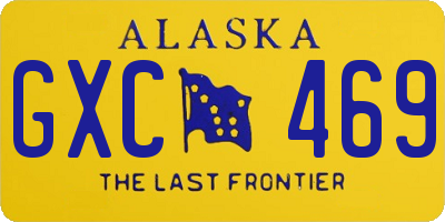 AK license plate GXC469