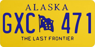 AK license plate GXC471