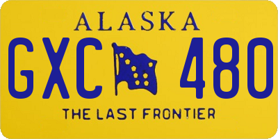 AK license plate GXC480