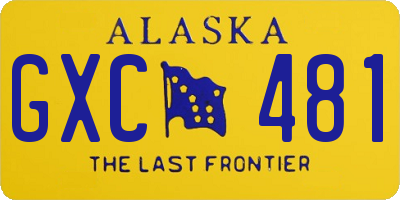 AK license plate GXC481