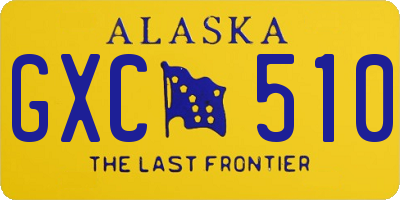 AK license plate GXC510