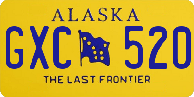 AK license plate GXC520
