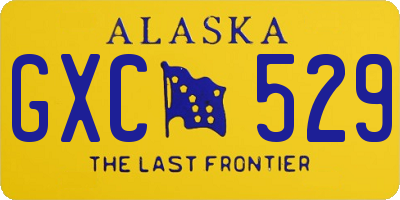 AK license plate GXC529