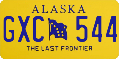 AK license plate GXC544