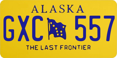 AK license plate GXC557