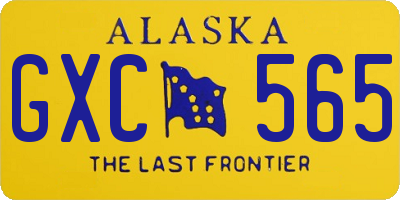 AK license plate GXC565