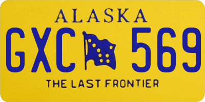 AK license plate GXC569