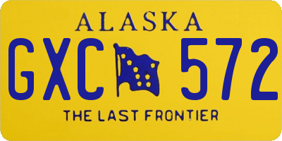 AK license plate GXC572