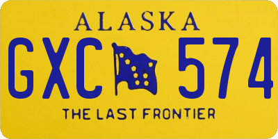 AK license plate GXC574