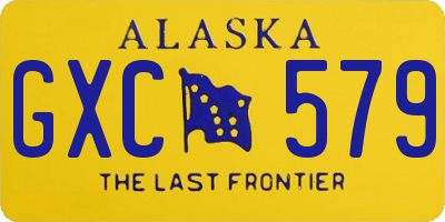 AK license plate GXC579