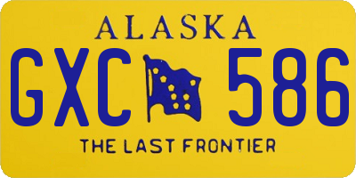 AK license plate GXC586