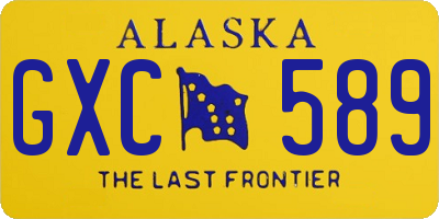 AK license plate GXC589