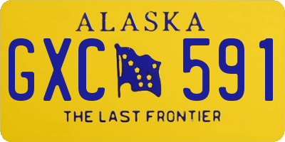 AK license plate GXC591