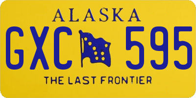 AK license plate GXC595