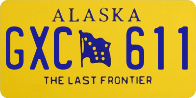 AK license plate GXC611