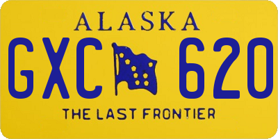 AK license plate GXC620