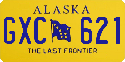 AK license plate GXC621