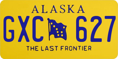 AK license plate GXC627