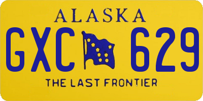 AK license plate GXC629