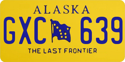 AK license plate GXC639