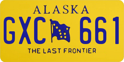 AK license plate GXC661