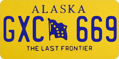 AK license plate GXC669