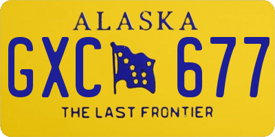 AK license plate GXC677