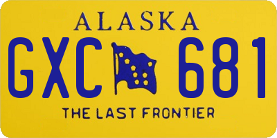 AK license plate GXC681