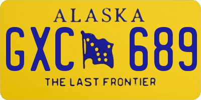 AK license plate GXC689