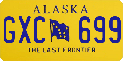 AK license plate GXC699