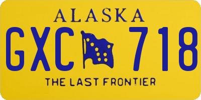 AK license plate GXC718