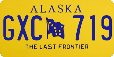 AK license plate GXC719