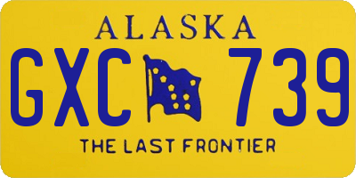 AK license plate GXC739