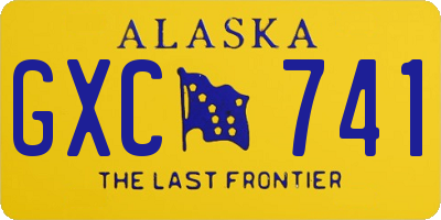 AK license plate GXC741