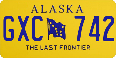 AK license plate GXC742