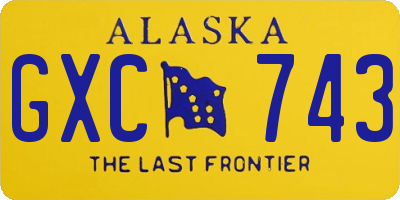 AK license plate GXC743